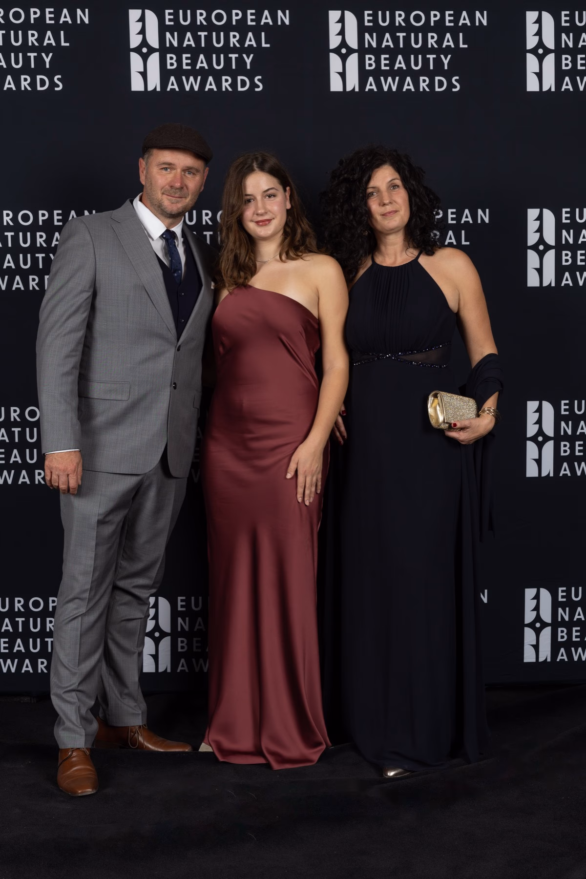 The Lantestina family at the European Natural Beauty Awards 2026 in Paris